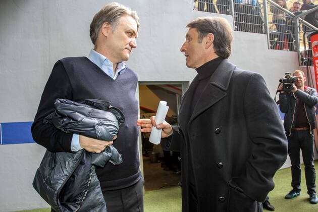 Football, HSV crisis, Beiersdorfer avoids commitment to Labbadia
