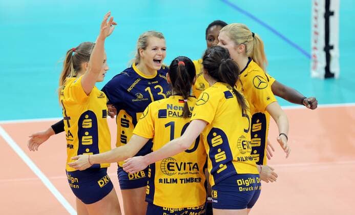 Volleyball, Women, 1. BL, Playoffs, MTV Allianz Stuttgart - Schweriner SC
