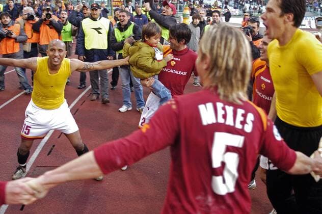 Football, Italy, Serie A, AS Roma - FC Empoli 1-0 - Francesco Totti seriously injured