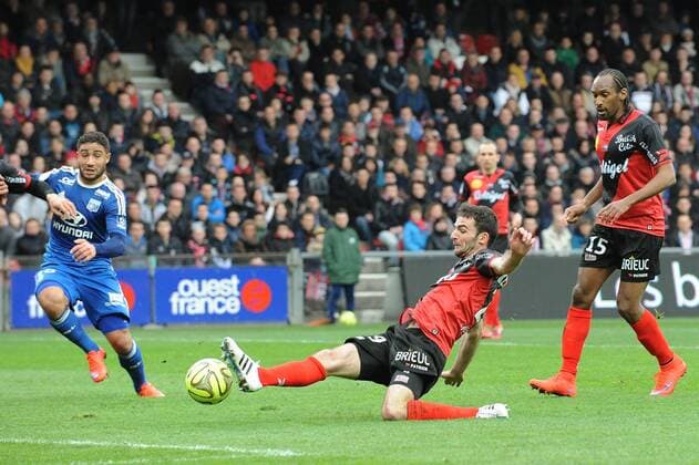 Football, France, Ligue 1, EA Guingamp - Olympique Lyon