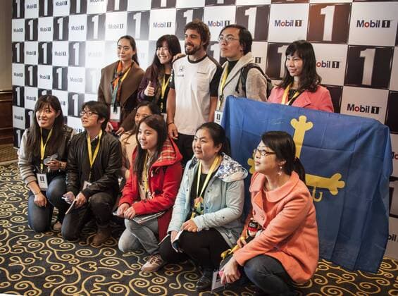 Motorsport, Formula 1, GP China in Shanghai, Fan Meeting with Fernando Alonso