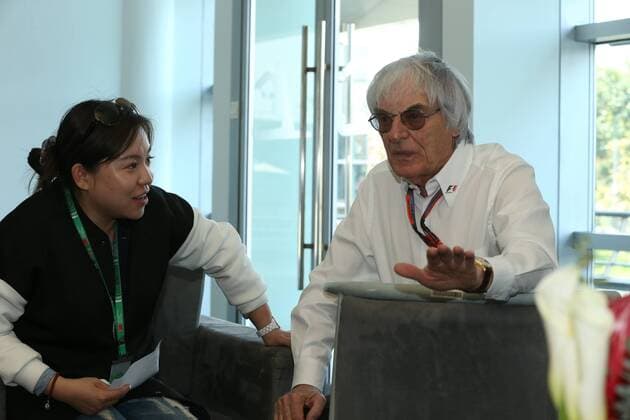 Motorsport, Formula 1, Shanghai GP, Interview Bernie Ecclestone