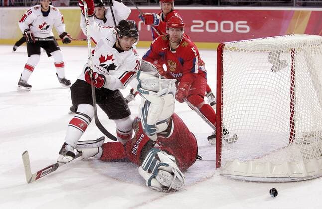Olympics 2006, Ice hockey, Quarter-final, Russia - Canada 2:0