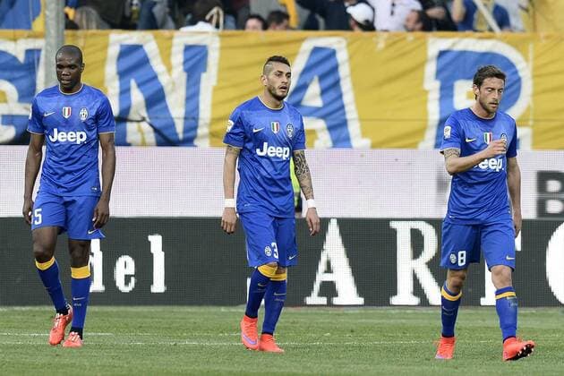 Football, Italy, Serie A, Juventus Turin lose at FC Parma