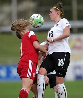 Football, Women, U17 European Championship Qualifier, Austria - Denmark