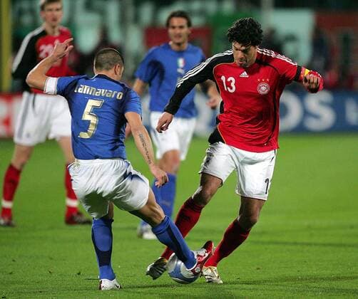 Football, International match, Italy - Germany 4:1