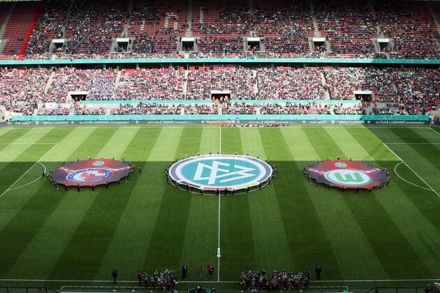 Football, Women, DFB Cup Final in Cologne - 1. FFC Turbine Potsdam - VfL Wolfsburg