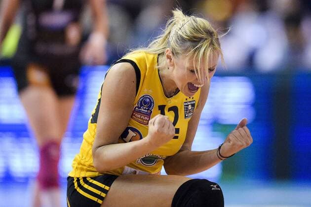 Volleyball, France, Women, RC Cannes is French Champion 2014 2015