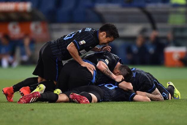 Football, Italy, Serie A, Inter Milan win at Lazio Roma