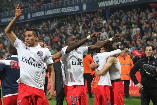 Football, France, Ligue 1, Paris St Germain celebrate championship early