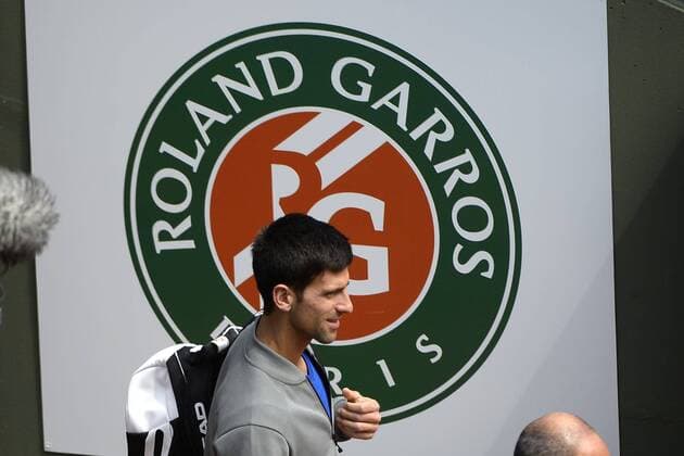 Tennis, French Open in Paris, Training Novak Djokovic