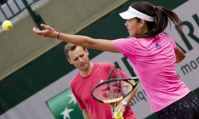 Tennis, Grand Slam, French Open in Paris, Training Ana Ivanovic