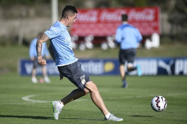 Football, Copa America, Training Uruguay