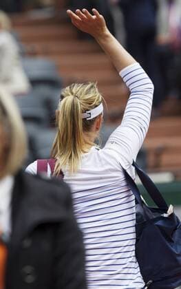 Tennis, French Open in Paris, defending champion Maria Sharapova fails in the last 16