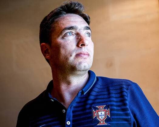 Football, Portugal U21 National Team, Shooting with coach Rui Jorge