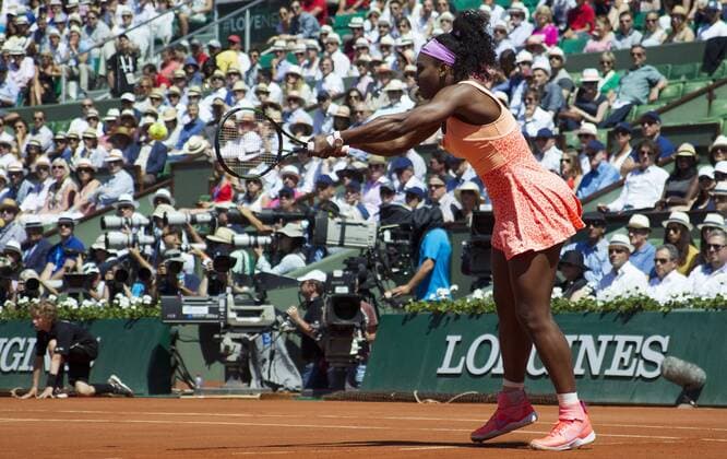 Tennis, Grand Slam, French Open in Paris, women's final, Williams vs. Safarova