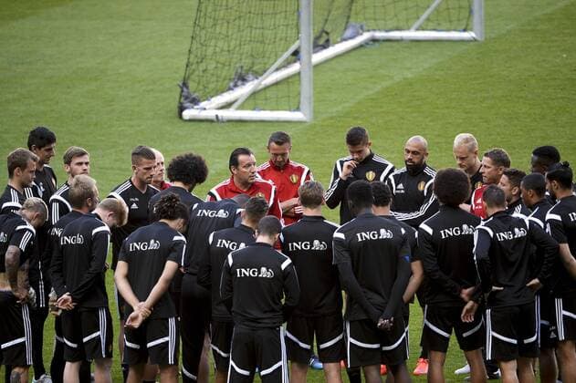 Football, National Team, Belgium Training