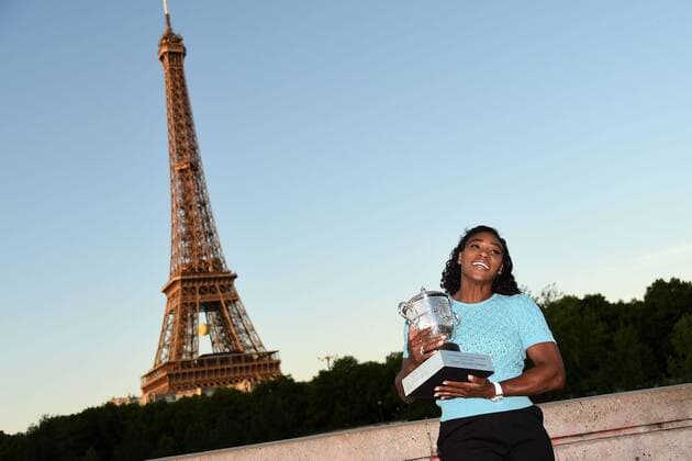 Tennis, Grand Slam, French Open in Paris, Serena Williams photo shoot