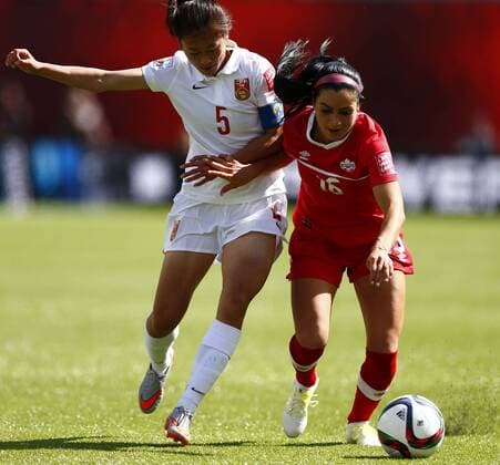 Football, Women, World Cup, Canada - China