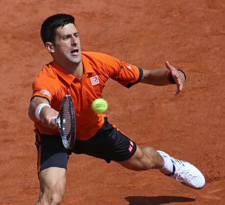 Tennis, Grand Slam, French Open in Paris, men's final, Djokovic vs. Wawrinka