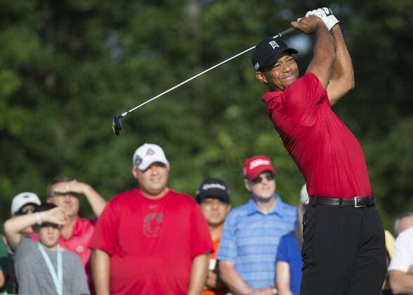 Golf, Tiger Woods at the Memorial Tournament in Dublin