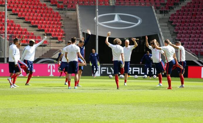 Football, Training National Team USA in Cologne