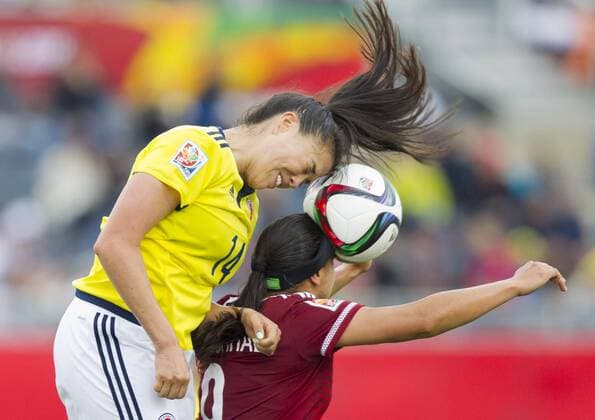 Football, Women's World Cup in Canada, Colombia - Mexico