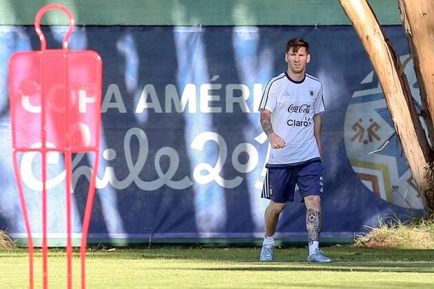 Football, Copa America, Training Argentina