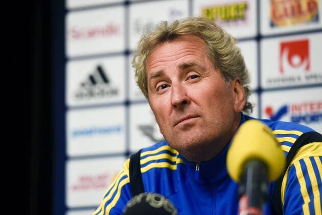 Football, National Team Sweden, Press Conference by National Coach Hamren