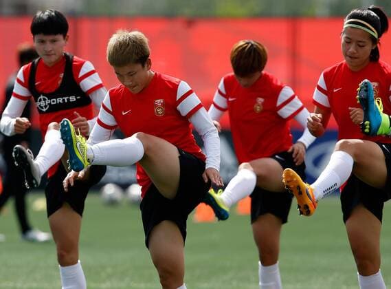 Football, Women's World Cup in Canada, Training China