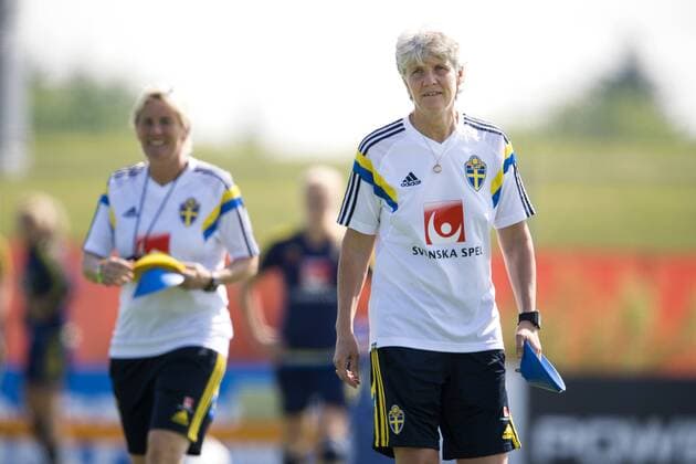 Football, Women's World Cup in Canada, Training National Team Sweden in Winnipeg