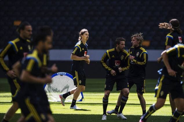 Football, Training National Team Sweden in Stockholm