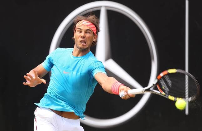 Tennis, ATP Tournament in Stuttgart Weissenhof, Rafael Nadal beats Gael Monfils