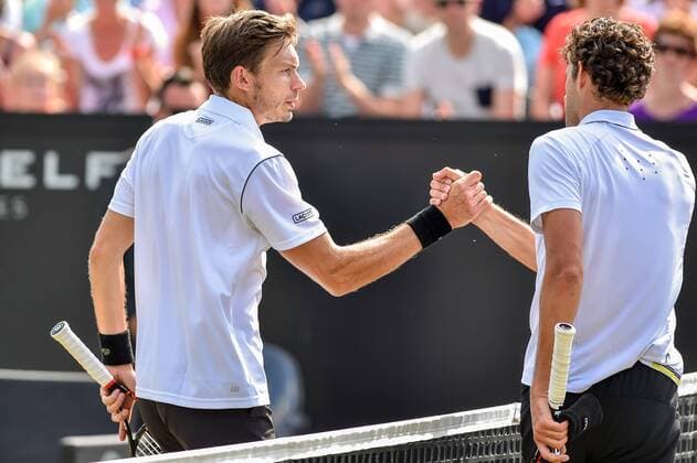 Tennis, ATP Tournament in Rosmalen, Nicolas Mahut beats Robin Haase