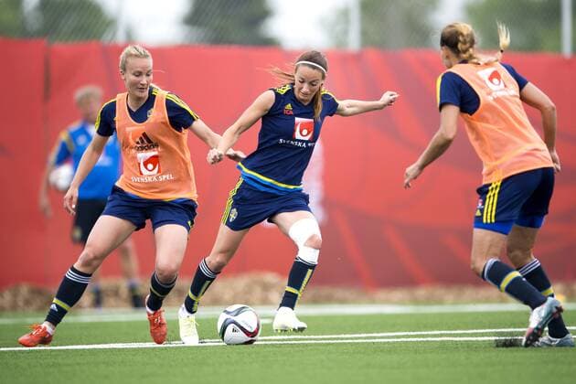 Football, Women's World Cup in Canada, Training Sweden
