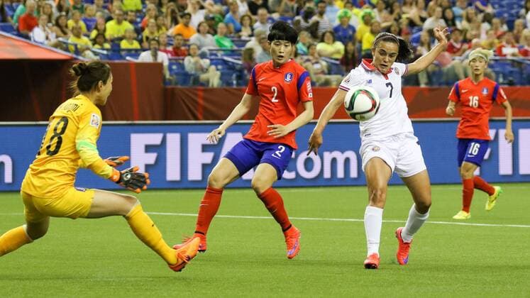 Football, Women's World Cup in Canada, South Korea - Costa Rica