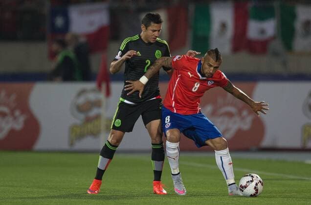 Football, Copa America, Chile - Mexico