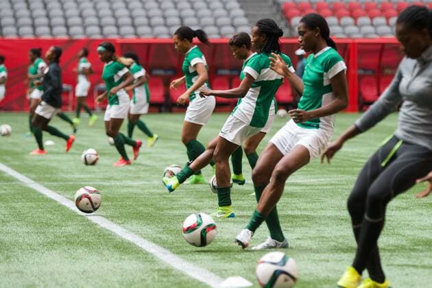 Football, Women's World Cup in Canada, Training Nigeria