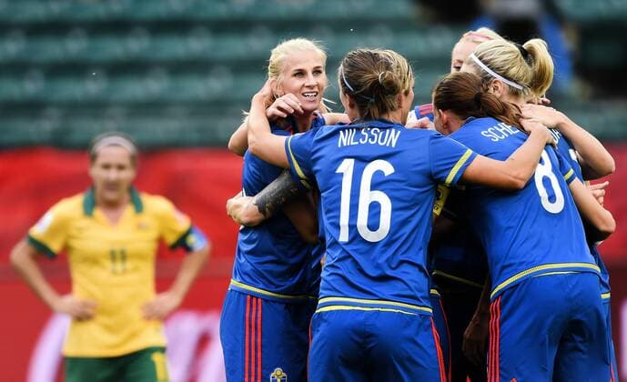 Football, Women, World Cup, Australia - Sweden