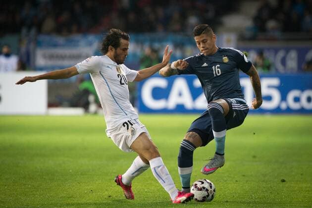 Football, Copa America, Argentina - Uruguay