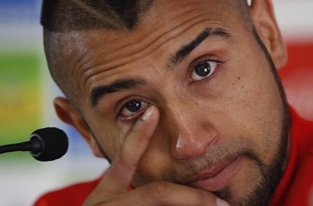 Football, Copa America, Arturo Vidal's tearful press conference