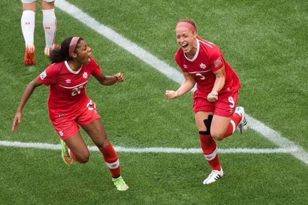 Football, Women's World Cup, Canada wins against Switzerland