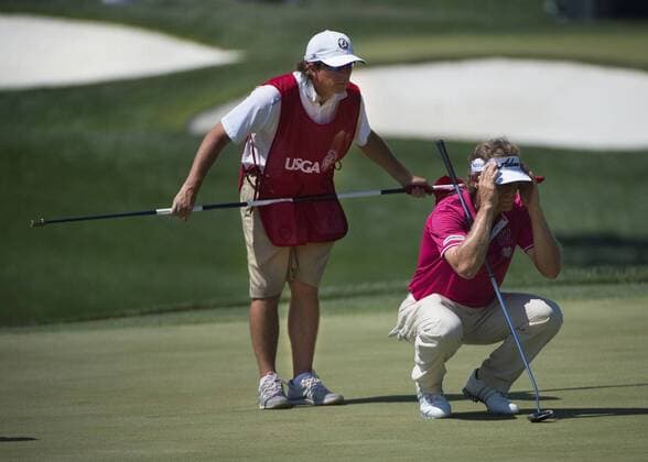 Golf, Bernhard Langer at the US Senior Open