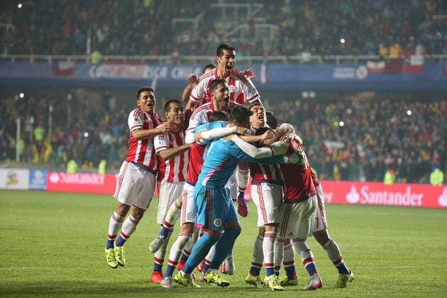 Football, Copa America, Quarter-finals, Paraguay defeat Brazil on penalties to reach semi-finals
