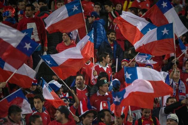 Football, Copa America, Semi final, Chile defeats Peru
