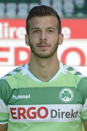 Football, Fürth player Zlatko Tripic falls from disco gallery