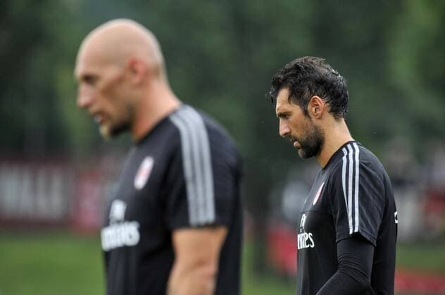 Football, Italy, Training AC Milan