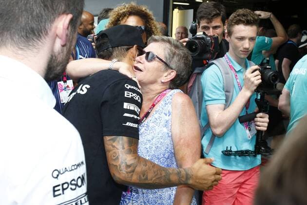 Formula 1, Silverstone GP, Lewis Hamilton and Mother