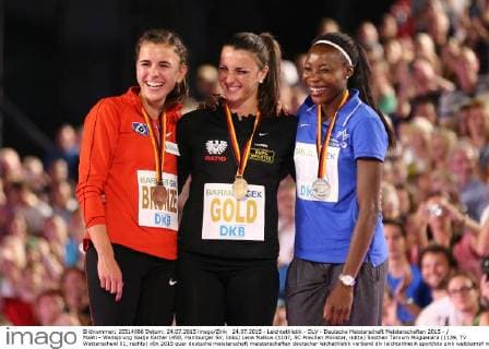 Athletics, German Championships in Nuremberg, Long Jump Award Ceremonies