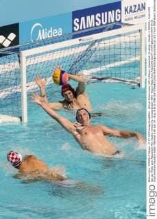 Swimming, World Championships in Kazan, Water Polo, Croatia - Canada